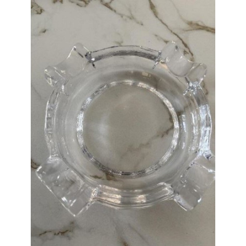 Cendrier 4 rebords en cristal 