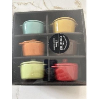 6 mini cocottes