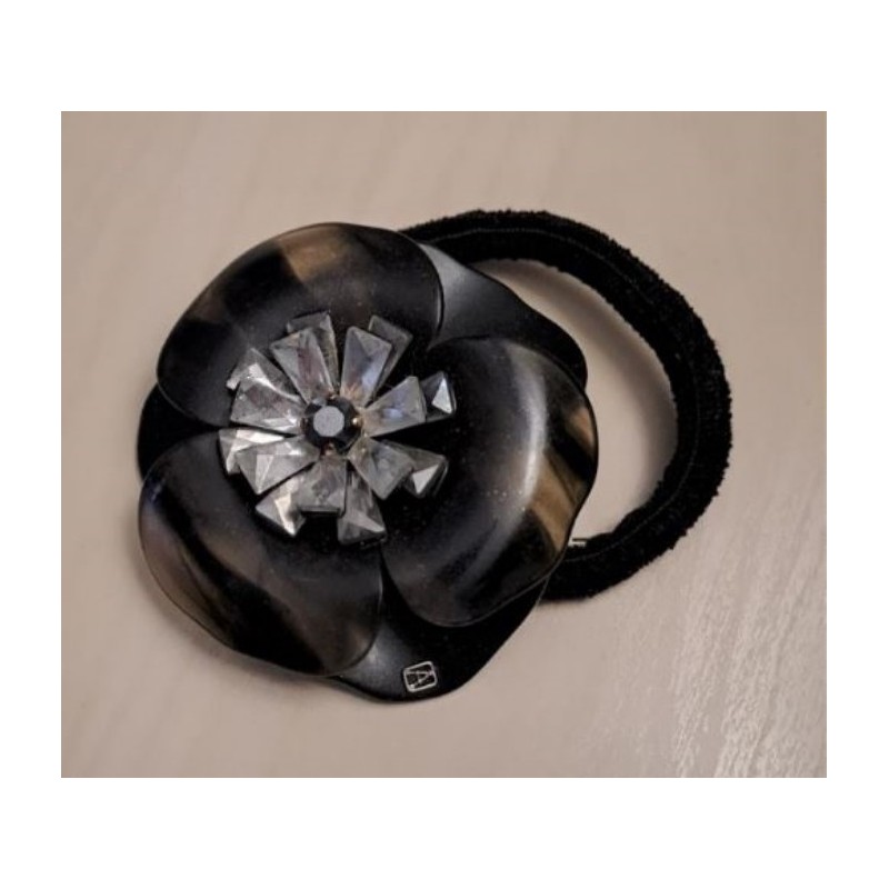 Chouchou Alexandre de Paris Camélia noire