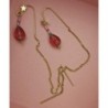 Boucles d'oreilles chaine strasse rose