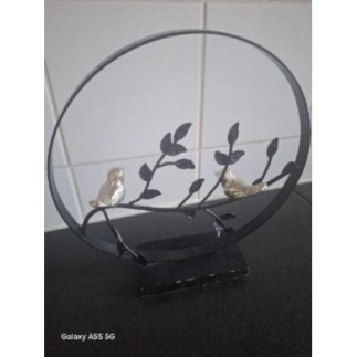 Sculpture 2 oiseaux  en fer 