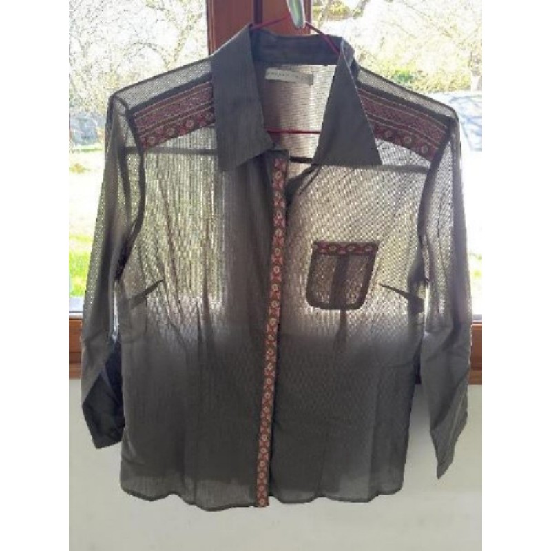 Chemisier Armand Thierry vert T1 neuf