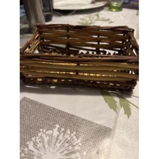 Bibelot rectangulaire en osier