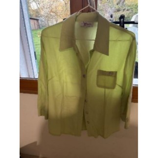 Chemisier vert mamnches 3/4...