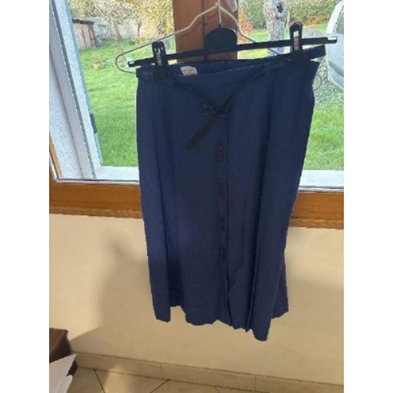 Jupe viscose bleu roi T40