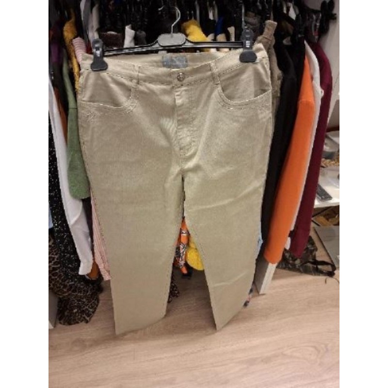 Pantalon  jean  beige  44