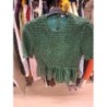 Blouse verte  zara simili cuir L