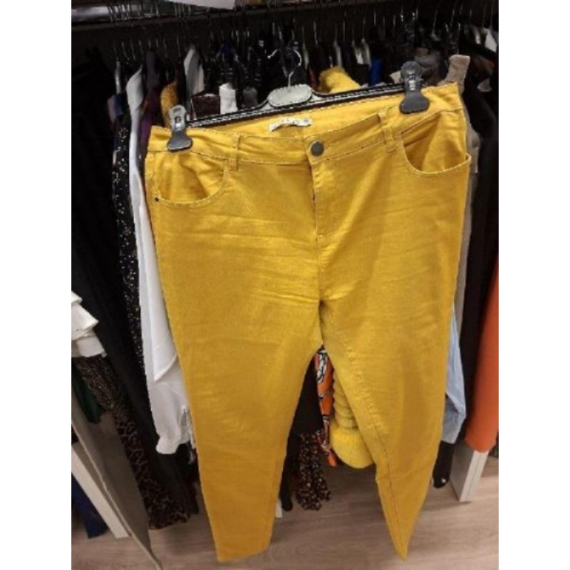 Pantalon  jean jaune 44