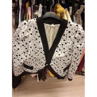 Veste à  pois noir et blanc 44