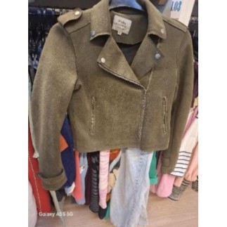 Veste velours verte...