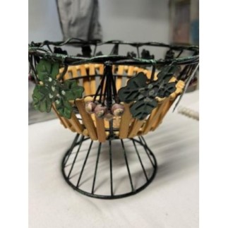 corbeille en fer, décor...