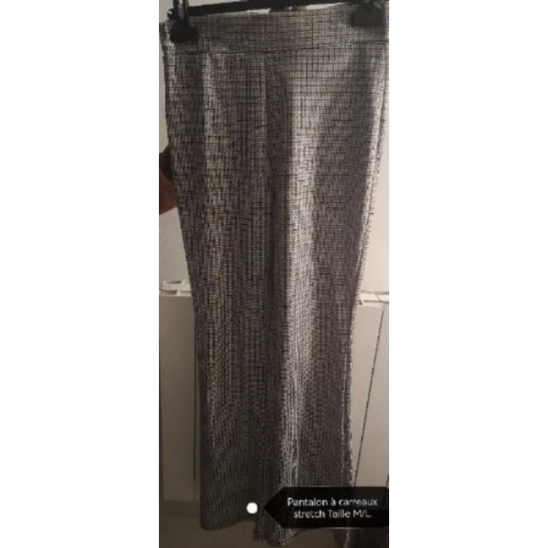 Pantalon à carreaux stretch Taille M/L