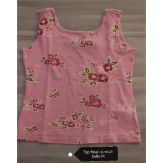 Top fleuri stretch Taille M 