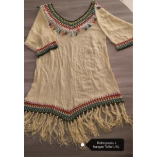 Robe paréo à franges Taille...