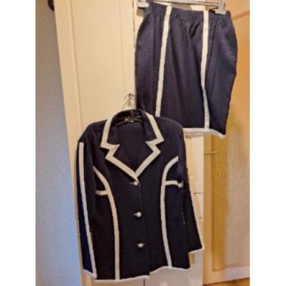 Ensemble jupe et veste bleu...