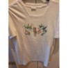 Tee-shirt Blanche Porte blanc motif perroquets T 42-44?