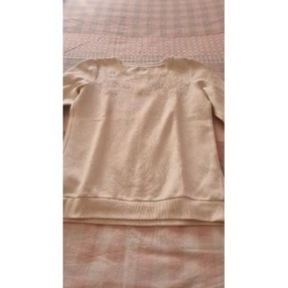Pull blanc dentelle T S...