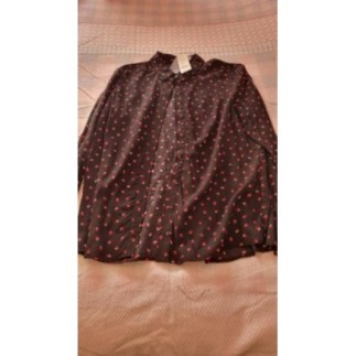 Chemisier noir/fraise T 38...