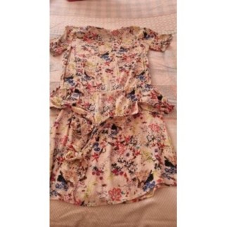 Robe fleur T 38 Promod