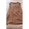 Robe beige velour T 38