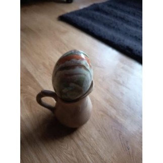 Oeuf en pierre Onyx Marbré...