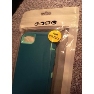 Coque Anti-choc IPHONE SE 2 / SE 3 bleu turquoise bleu "Case"