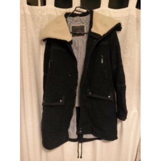 Manteau homme noir +col...