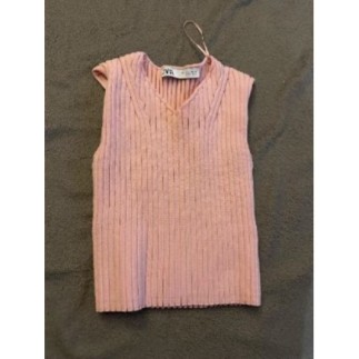 T-SHIRT SANS MANCHE ROSE...