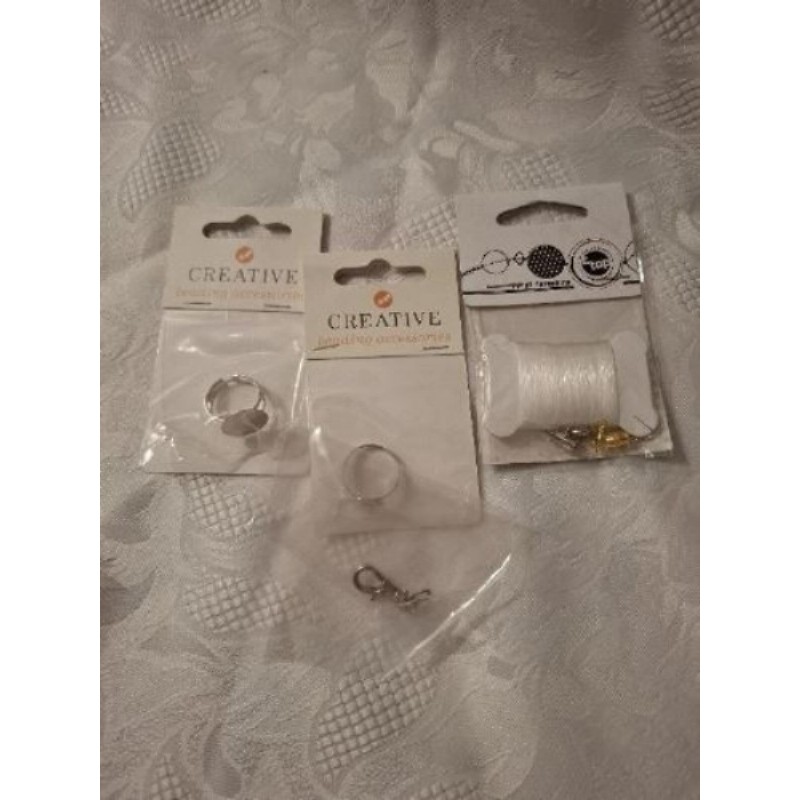 LOT CREATION BAGUES COLLIER