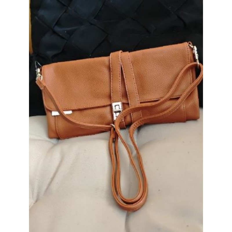 Sac pochette camel