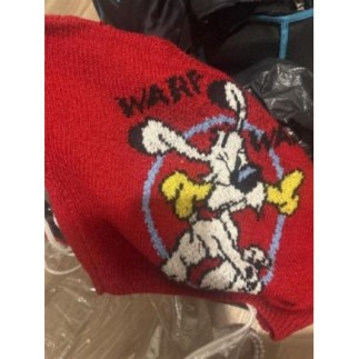 Pull en laine rouge fais...