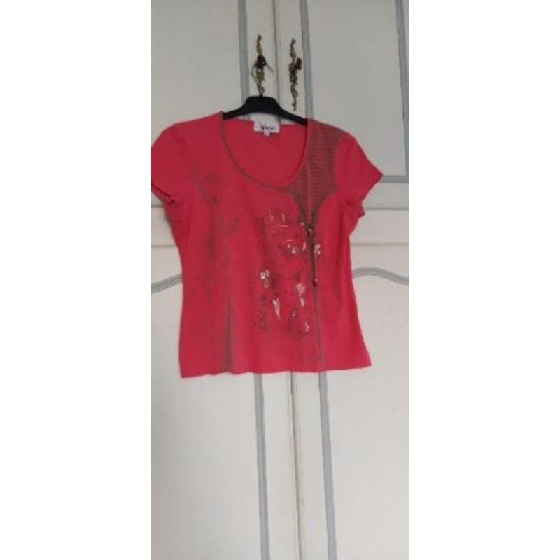 T-shirt coton rose Armand Thierry Taille 4