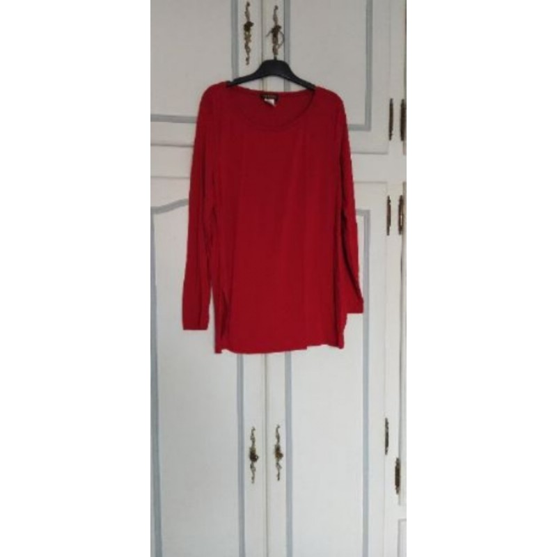 Tunique fluide rouge manches longues Taille L