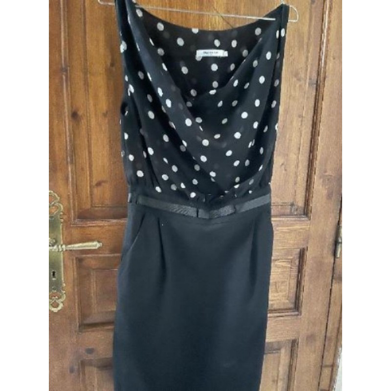 Robe noire avec haut pois blancs taille 38 Hippocampe 