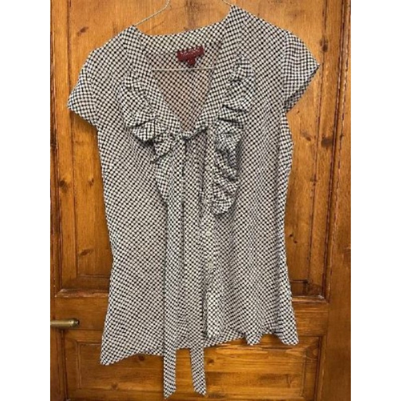 Chemisier La city taille 1 noir et blanc 