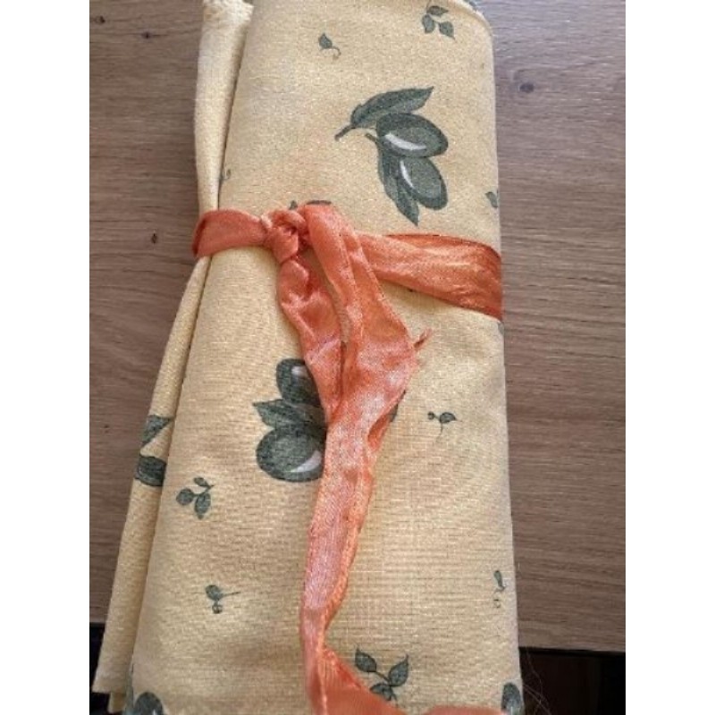 6 serviettes de table olives 