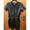 Robe simili cuir noire Kiabi   38 