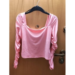 Haut manches trappé col...