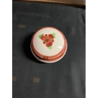 bonbonnière blanche/rouge...