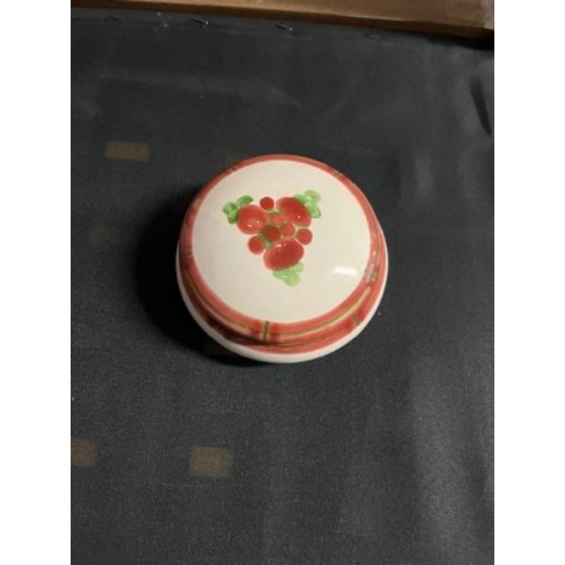 bonbonnière blanche/rouge Carnac