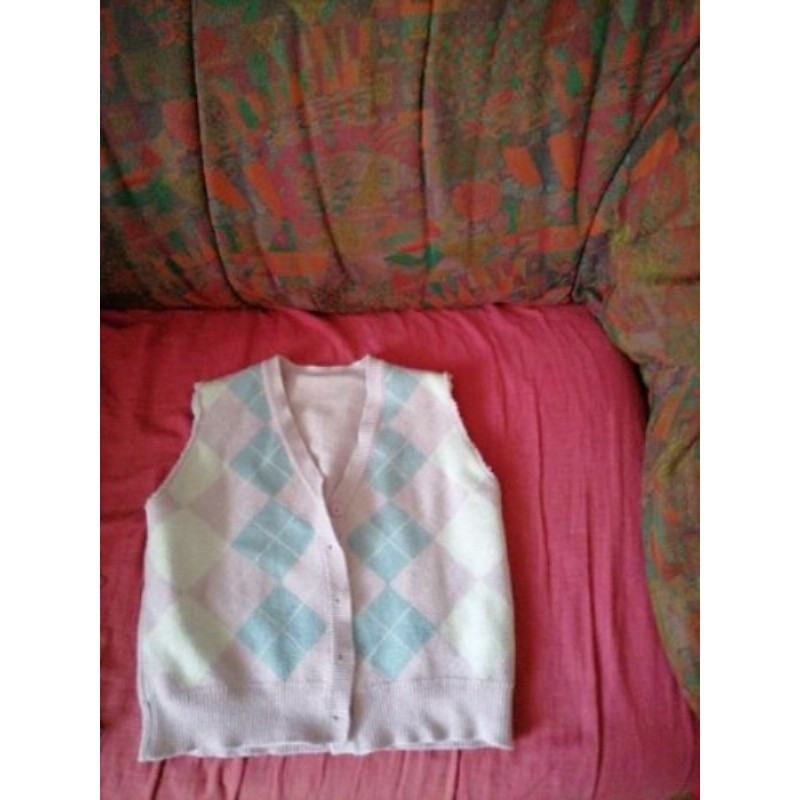 Pull à manche courte violet taille s