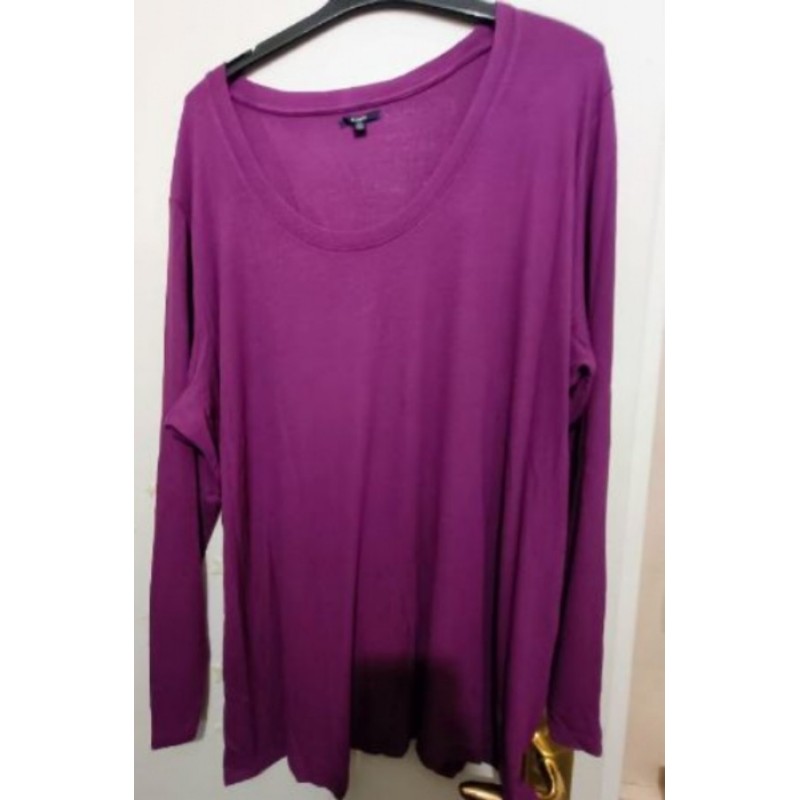 Tee-shirt manche longue violet Kiabi - Taille 4 XL