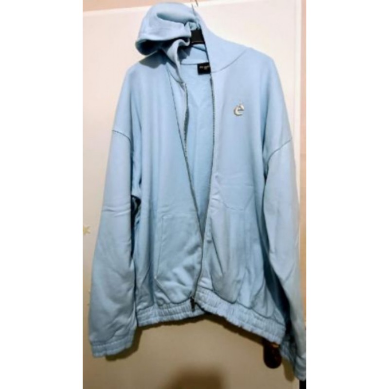 Veste sweat shirt NEUVE (ére studios) couleur bleu ciel - Taille 4 XL