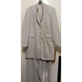 Tailleur gris clair (veste...