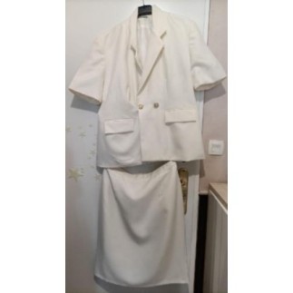 Tailleur blanc cassé (veste...