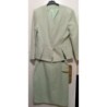 Tailleur vert pistache (veste manche longue et jupe) - Taille 46