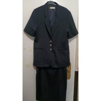 Tailleur bleu marine (veste...
