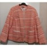 Veste (manche longue) motif orange / blanc - NEUVE - Balsamik - Taille 54/56