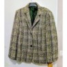 Veste écossaise (chiné verte et mauve) ( état neuve) - Taille 50