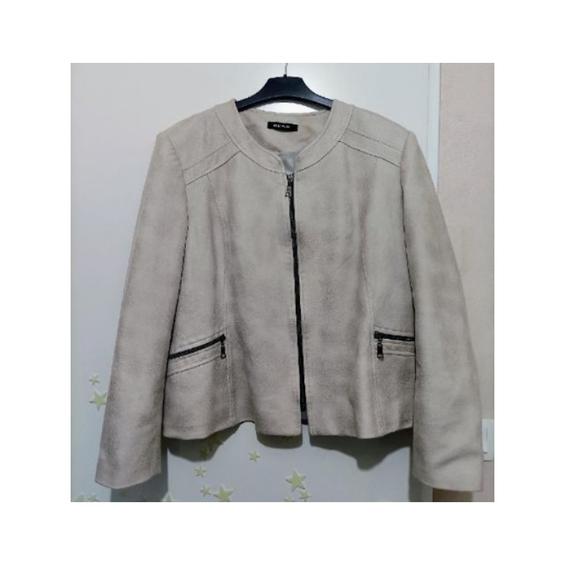 Veste beige (peau de pêche) - Multiples (état neuve) - Taille 50